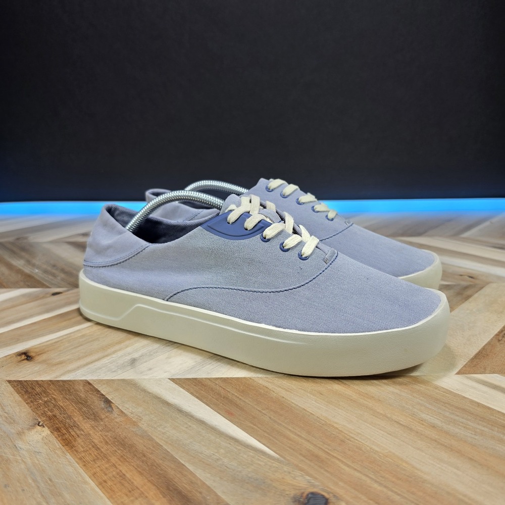 OluKai Tradewind Light Blue Sneakers Shoes Men US 10.5 Lace Comfort Boat Beach